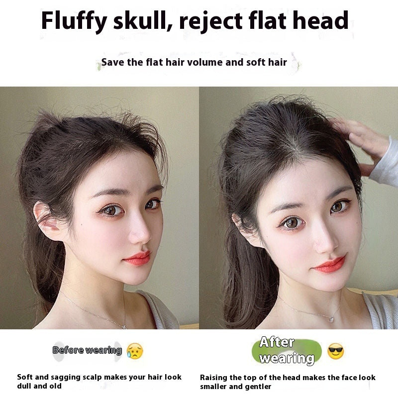 High Skull Fluffy Head Wig Set
