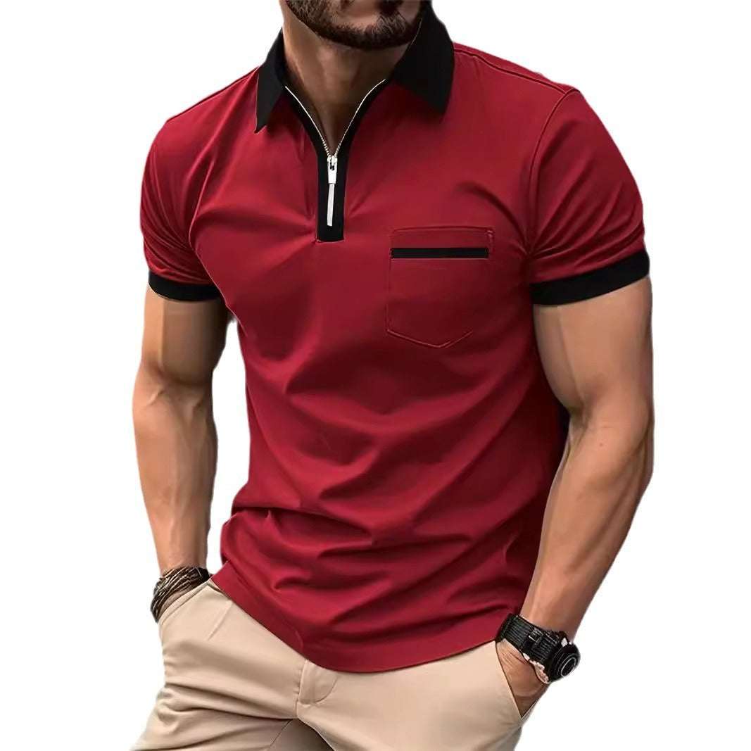 Men's Daily Casual Chest Pocket Short Sleeve