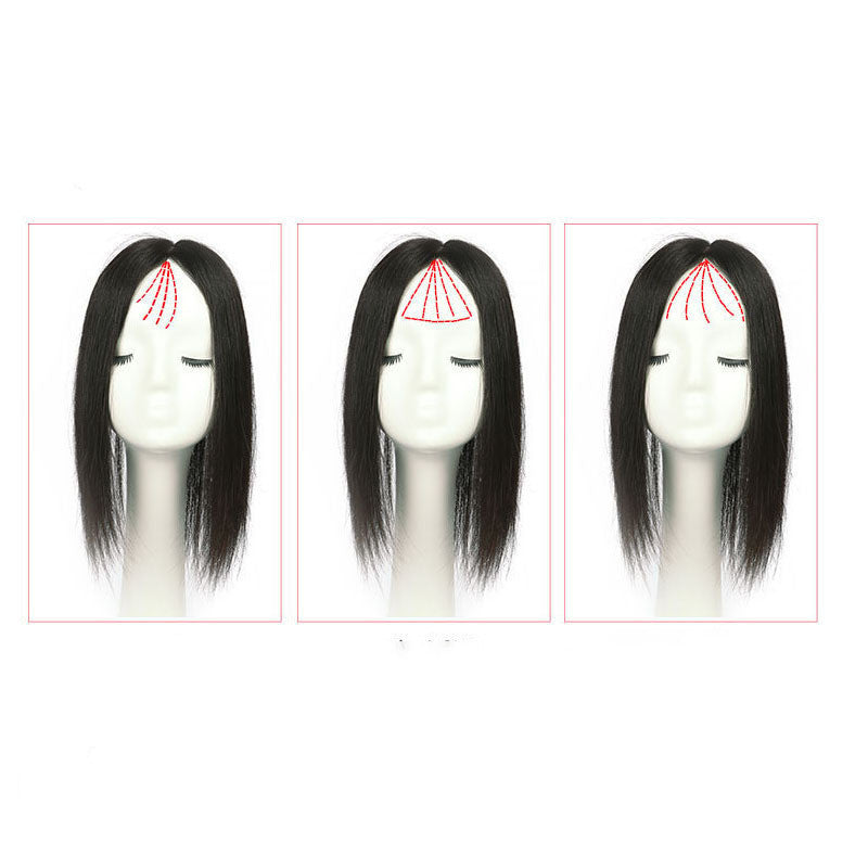 The Top Of The Head Is Light And Refilled With Fluffy Invisible Real Human Hair