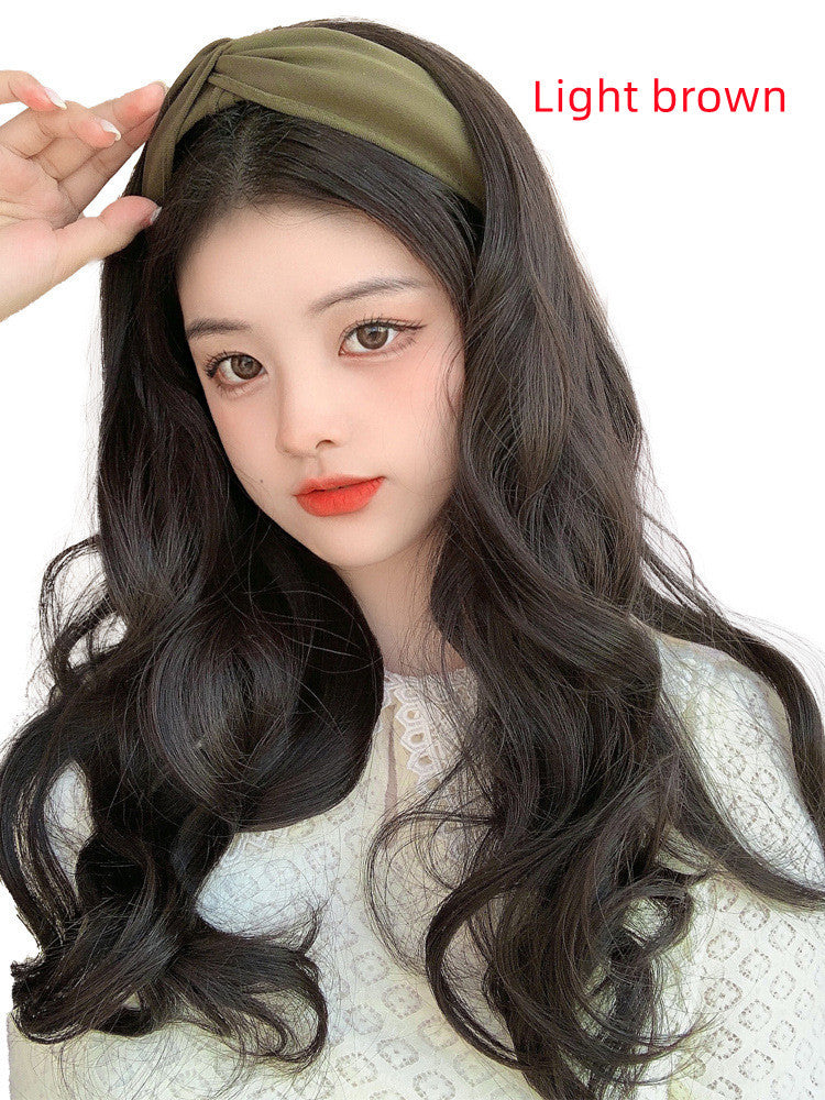 Removable Hairband Wig Female U-shape