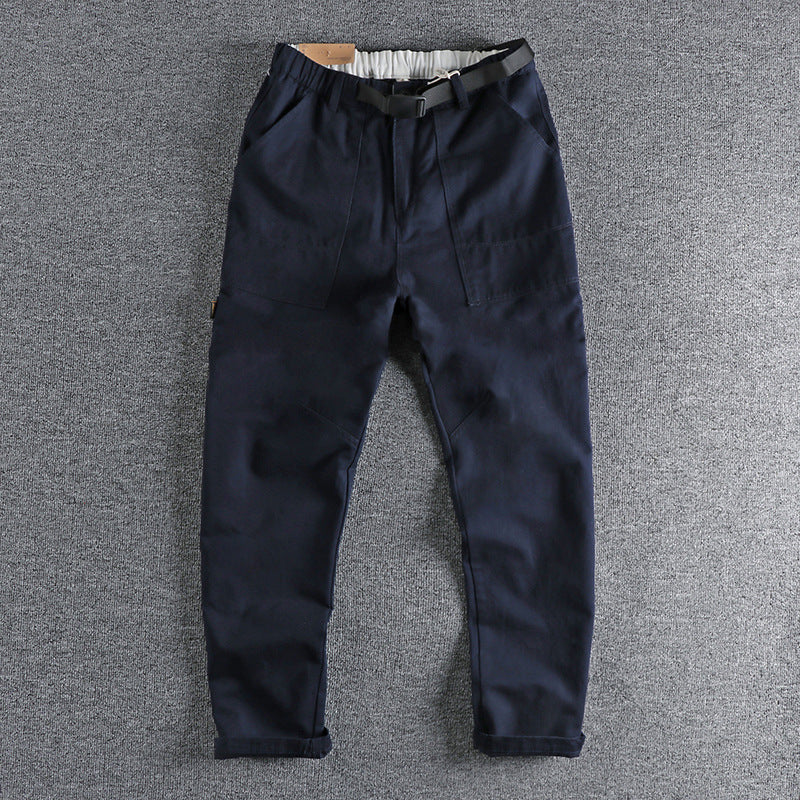 N I Buckle Belt Three-dimensional Cutting Workwear Casual Pants