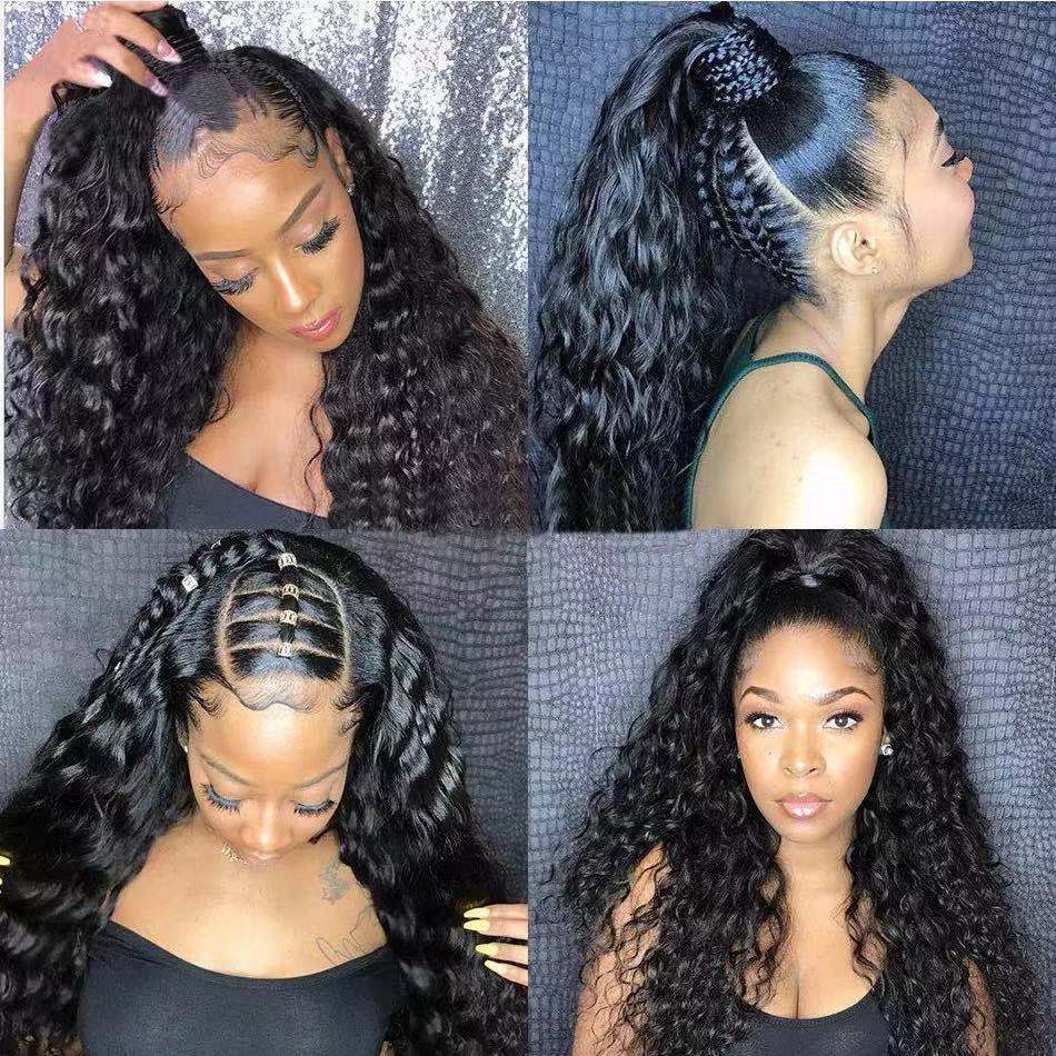 Women's Solid Color Mid-length Curly Hair Chemical Fiber Wig