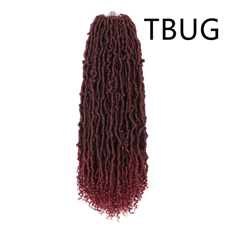 Earthworm Curly Irregular Long Hair African Wig Female