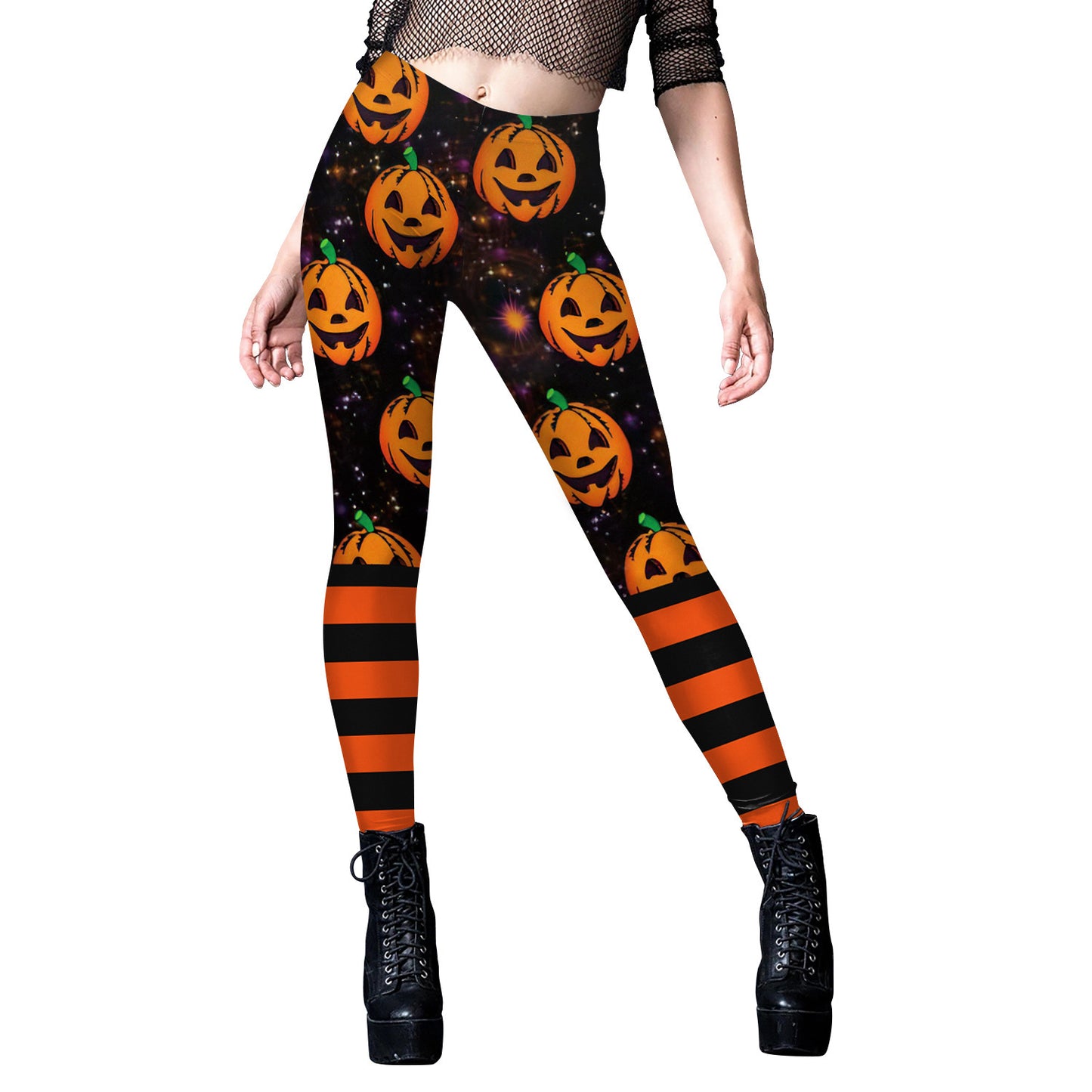 Digital Printing Stripe Ladies' Yoga Leggings
