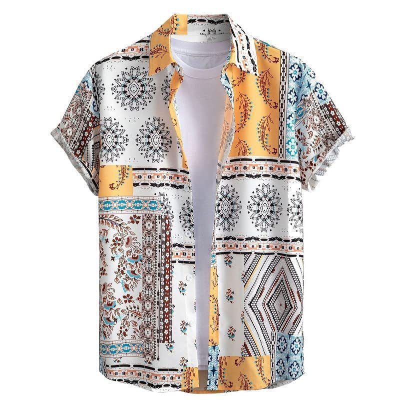 Men's Versatile Trendy Hawaiian Short Sleeve Shirt