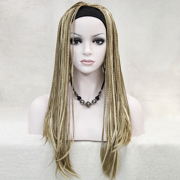 Wig Female African Dirty Braid Gradient Hip Hop Net Red Europe And America