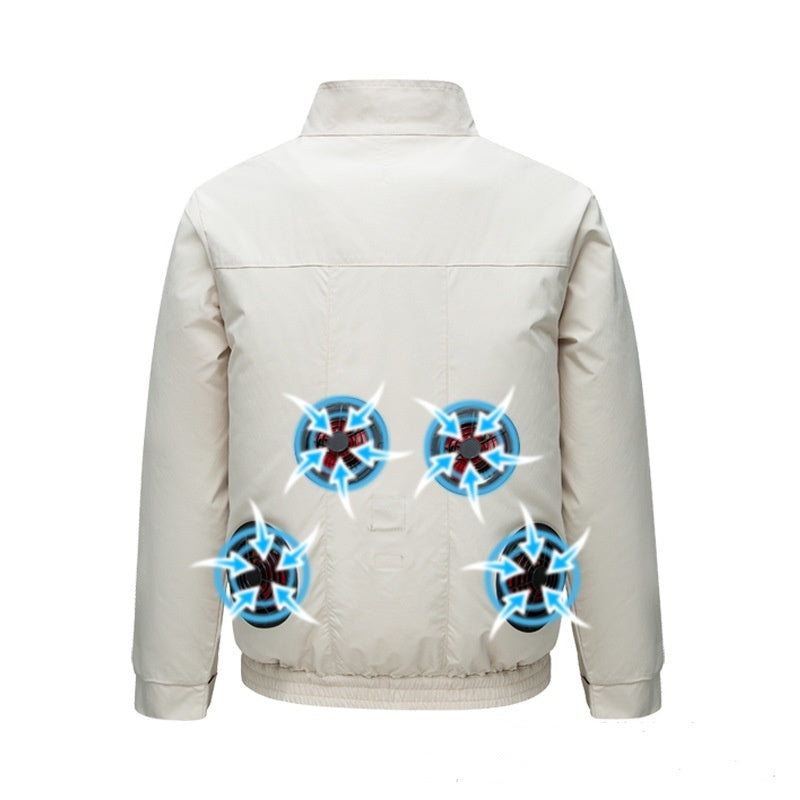 Summer Smart Air Conditioning Clothes Outdoor Work Jacket With Fan