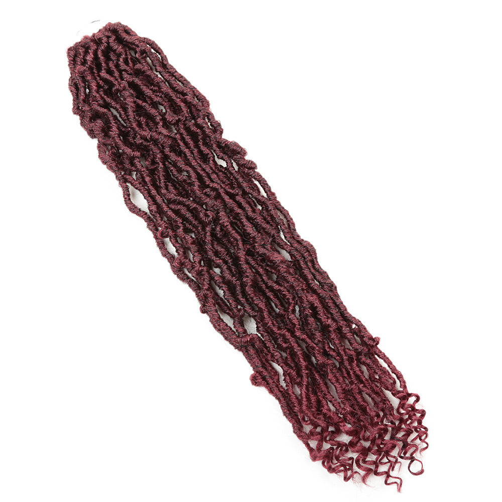 Earthworm Curly Irregular Long Hair African Wig Female