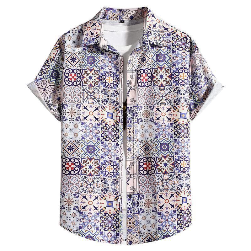 Men's Versatile Trendy Hawaiian Short Sleeve Shirt