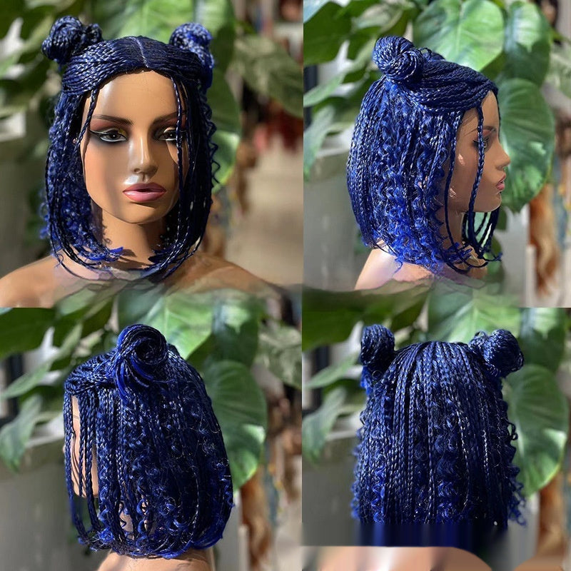 Wig Bohemian Hand-woven Three-strand Braid Wave Female Headgear