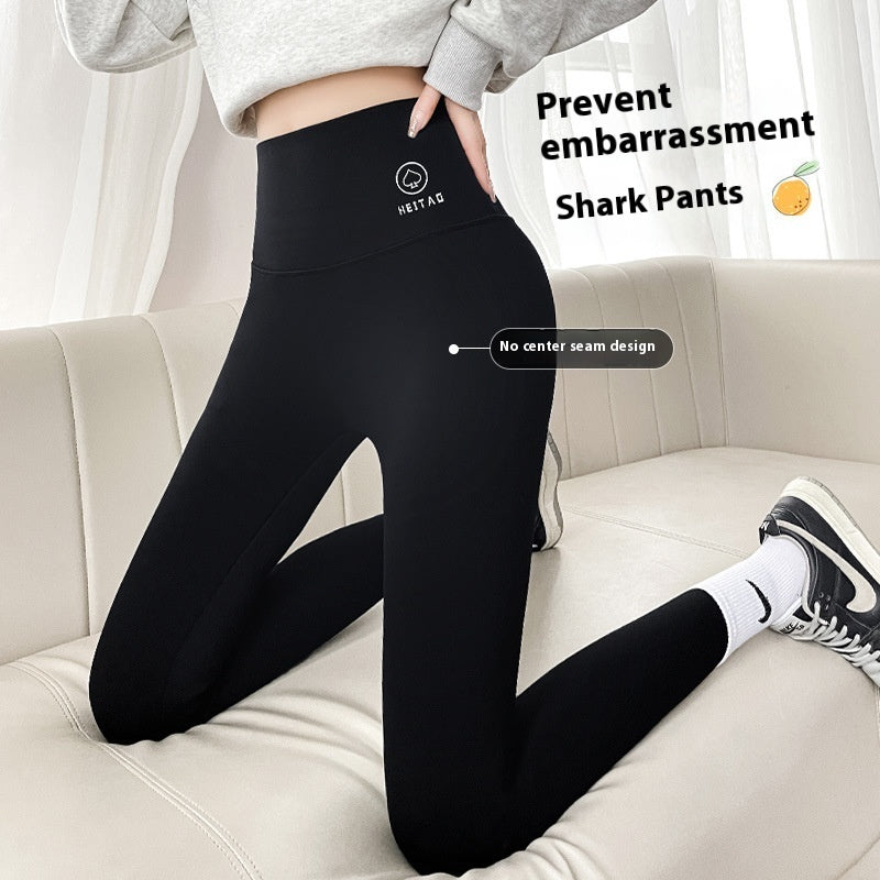 No Embarrassment Line Shark Skinny Yoga Pants