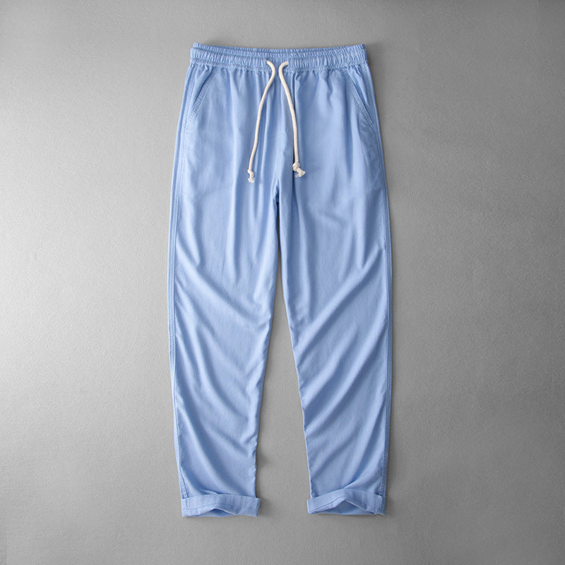 Men's Loose Straight Linen Pants Plus And Extra Size Cotton And Linen