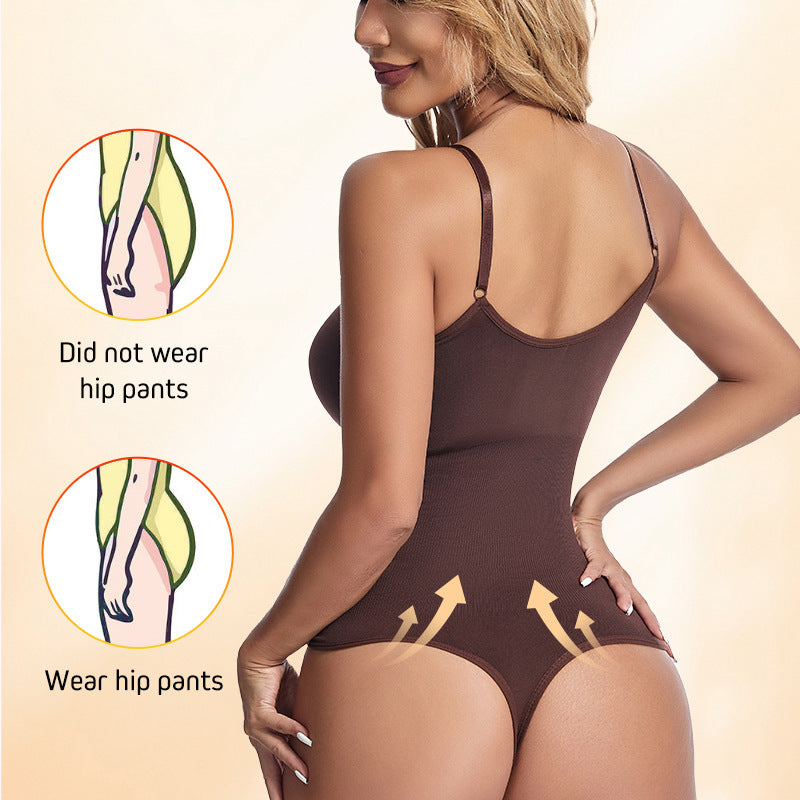 Body-shaping Corsets T-back Plus Size Hip-lift And Belly Shaping Corset Sling Body Backless Seamless