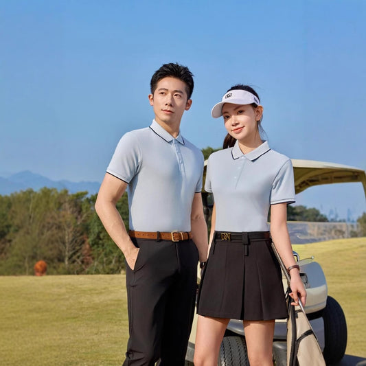 Pure Cotton Soft Polo Shirt Business Casual Lapels Short Sleeve