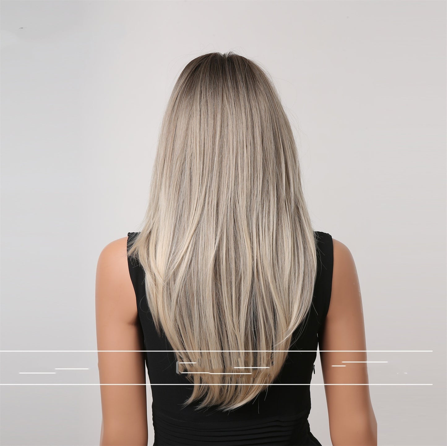 Eight Character Bangs Medium Length Fashionable Temperament Wig Headwear