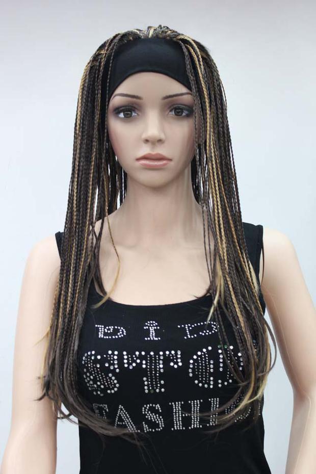 Wig Female African Dirty Braid Gradient Hip Hop Net Red Europe And America