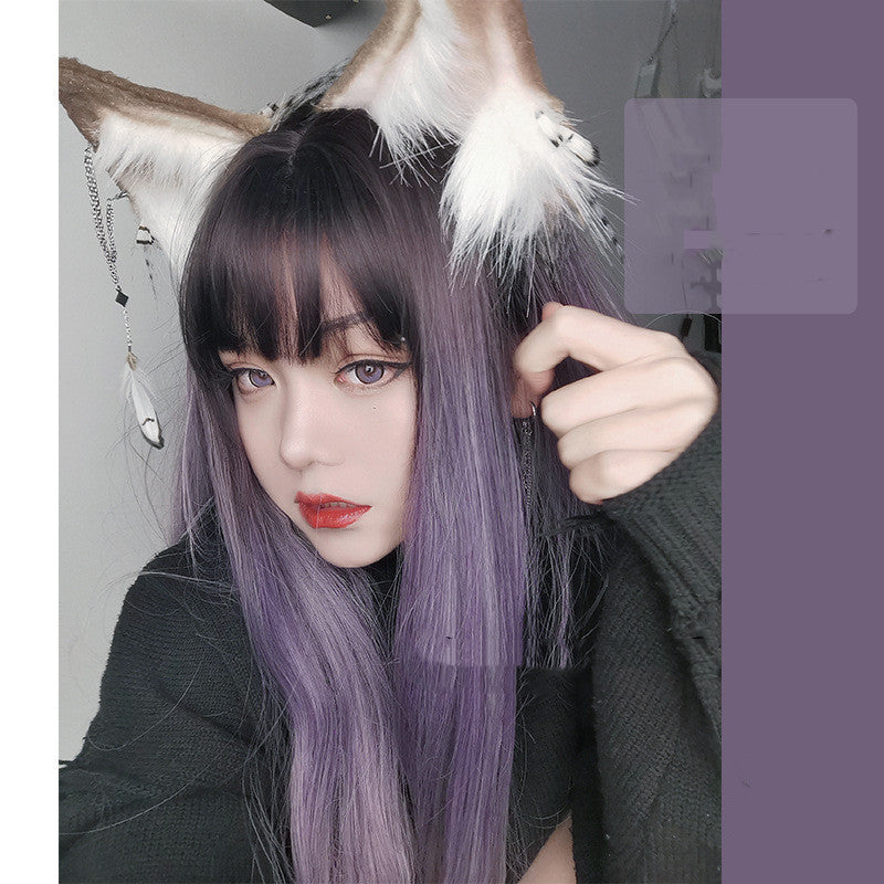 Women's Fashion Natural Head Cover Wig
