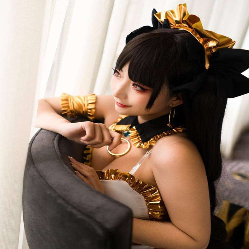 Grand Order Rin Tosaka Cosplay Wig Fake Hair
