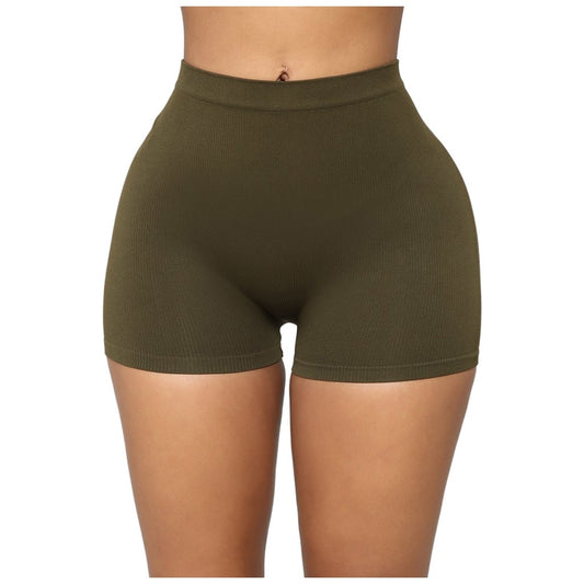 Tight high waist stretch shorts