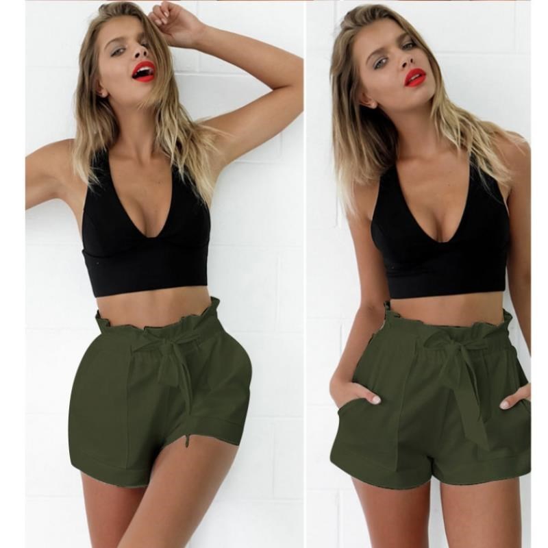 A-shAped short with eAr edge 5 size 6 color women's stock