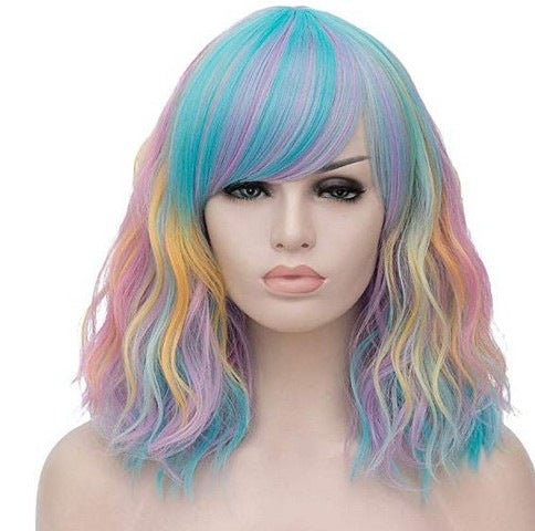 Chemical Fiber Hair High Temperature Silk Headgear Ladies Wig Short Curly Hair Africa