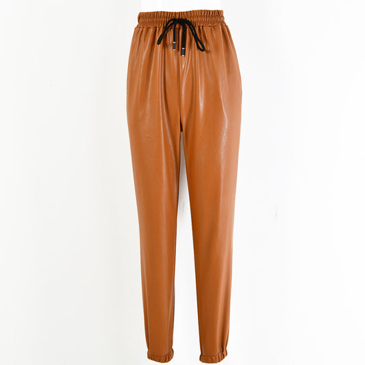 Sexy Tight High Elastic PU Skinny Leather Pants For Women