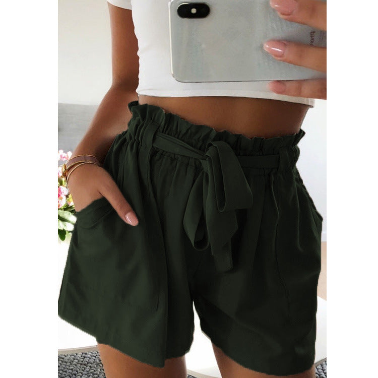 Wide-leg shorts with fungus