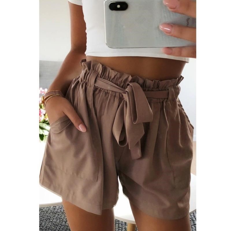 A-shAped short with eAr edge 5 size 6 color women's stock
