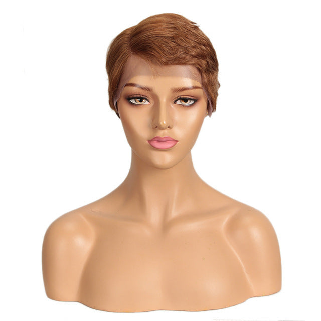 European And American Short Real Hair Headgear