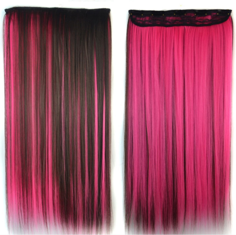Color Bleaching And Dyeing Five Card Straight Hair Film