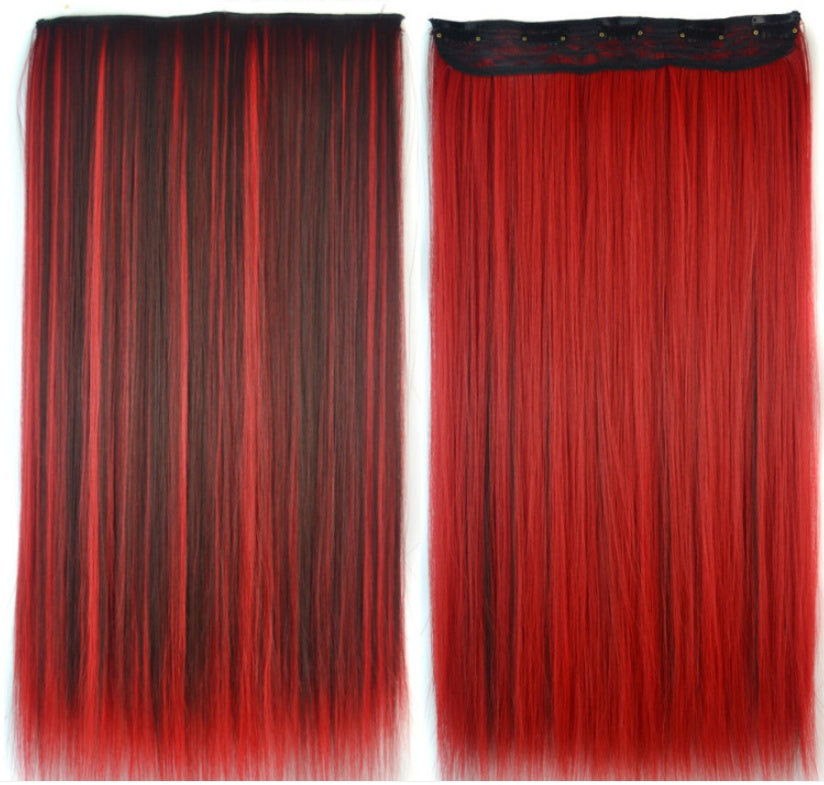 Color Bleaching And Dyeing Five Card Straight Hair Film