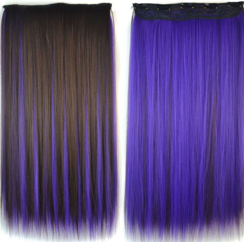 Color Bleaching And Dyeing Five Card Straight Hair Film
