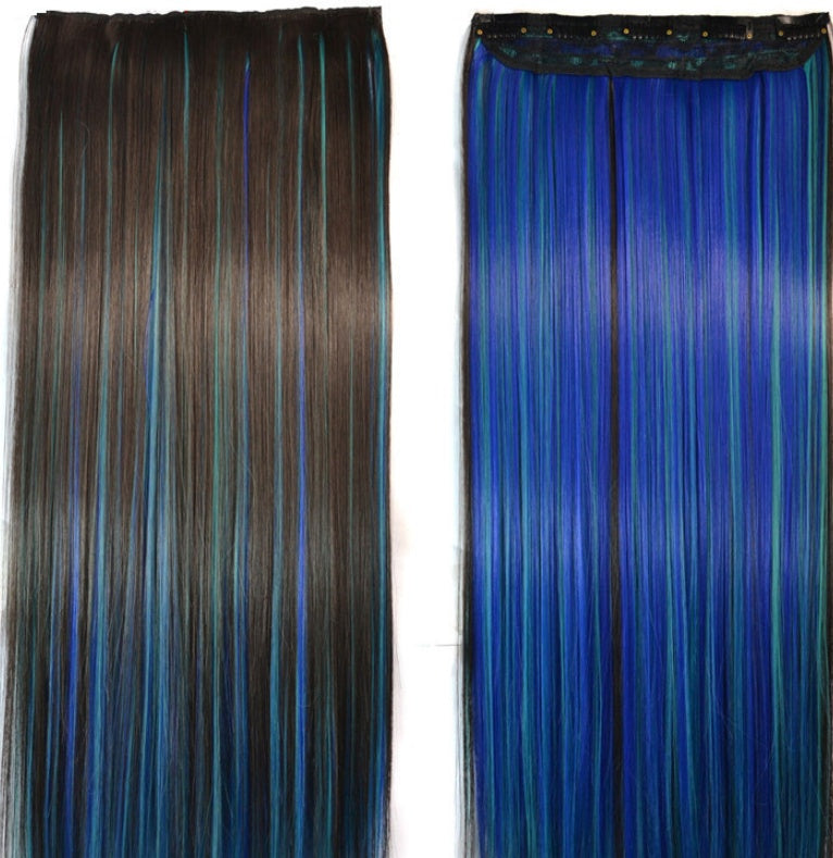 Color Bleaching And Dyeing Five Card Straight Hair Film