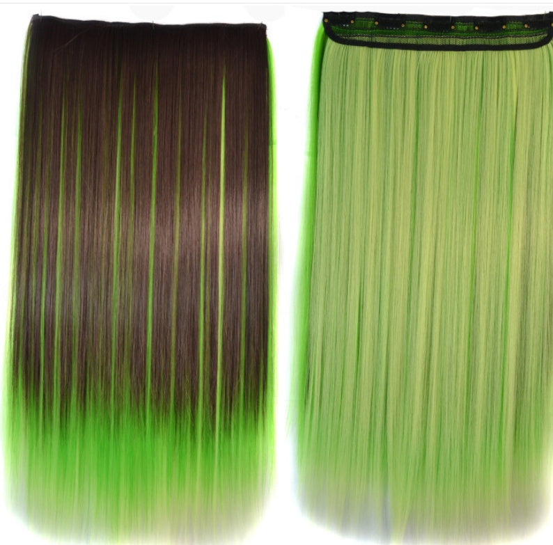 Color Bleaching And Dyeing Five Card Straight Hair Film