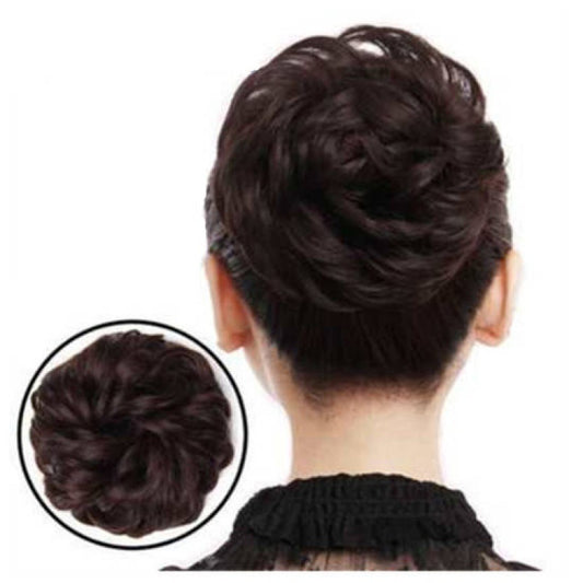 Head Flower Hair Bag Wig Hair Ring Female Curly Hair Natural Flower Bud Head Hair Style Rubber Band Hair Fluffy Imitation