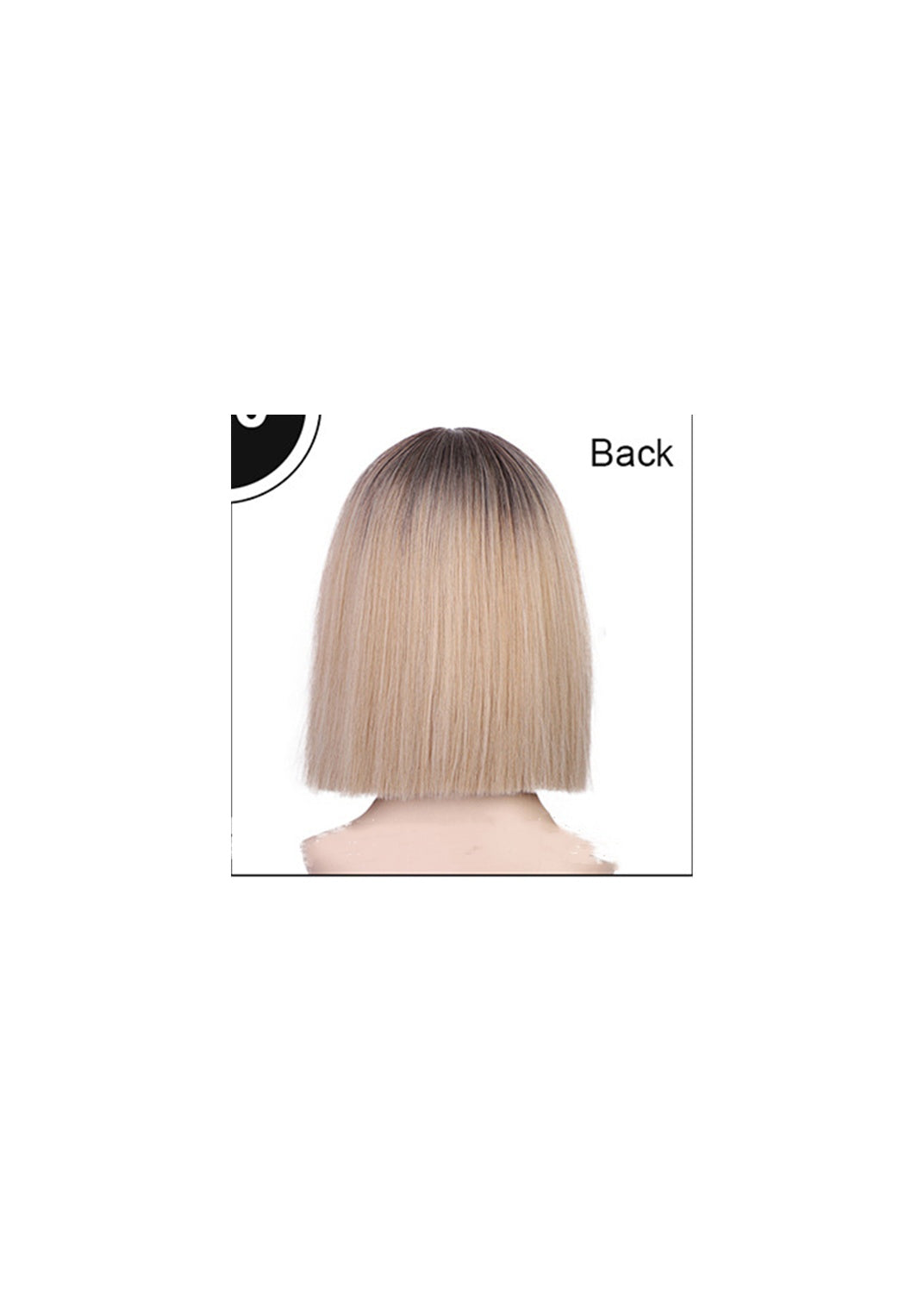 Fashion Color Straight Hair Imitation Scalp Wig Synthetic Fiber Headgear