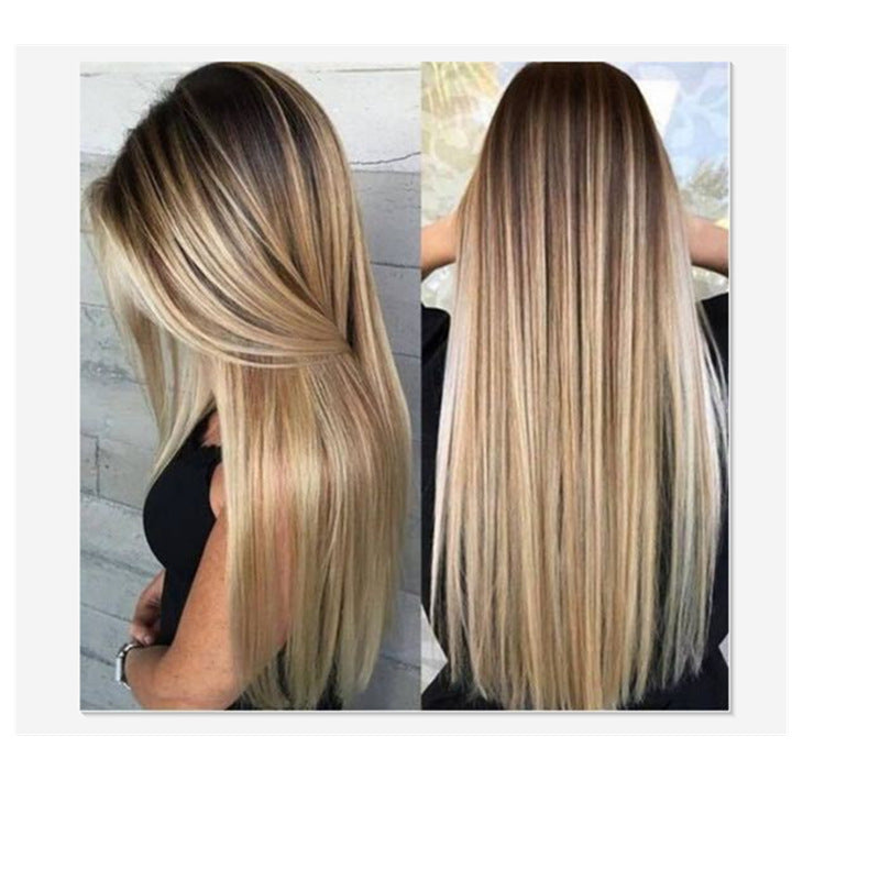 Gradient Color Chemical Fiber Wig Headgear