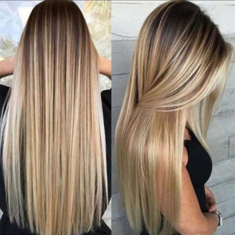 Gradient Color Chemical Fiber Wig Headgear
