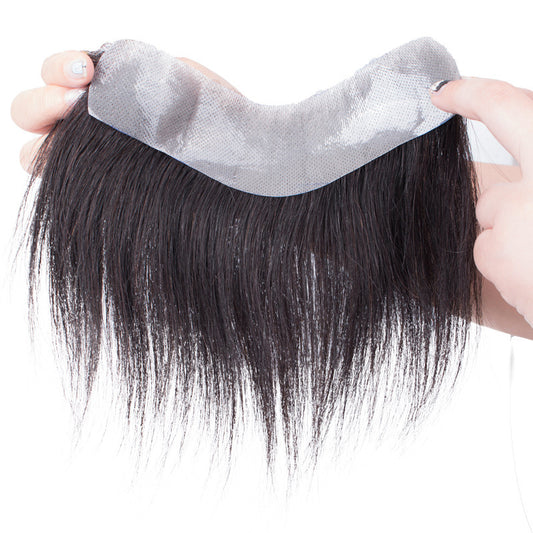 Hairline replacement, hand woven replacement hair piece, men's wig