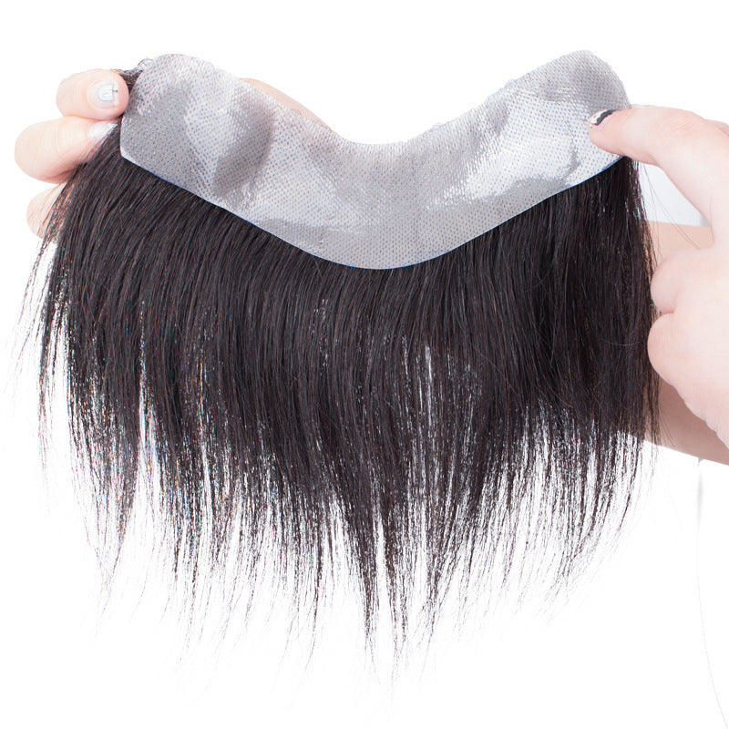 Hairline replacement, hand woven replacement hair piece, men's wig