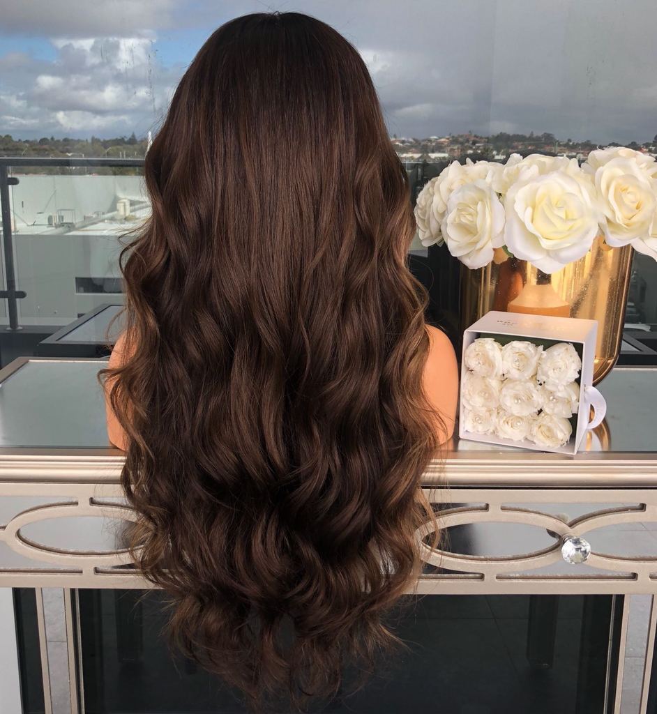 Wig Mid-point Graded Chemical Fiber High Temperature Silk Long Curly Hair Female