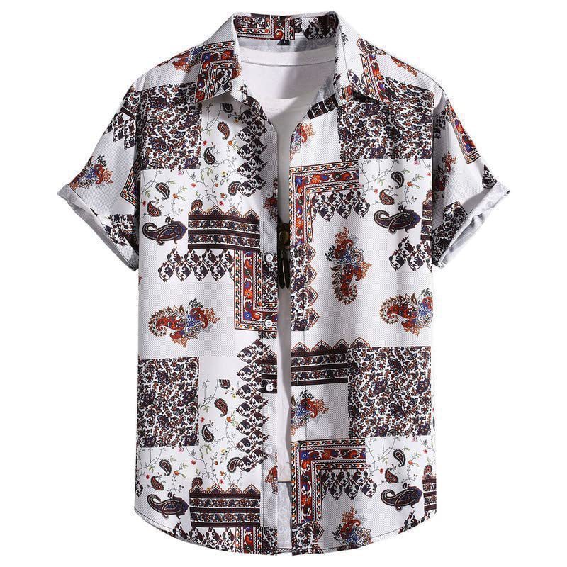 Men's Versatile Trendy Hawaiian Short Sleeve Shirt