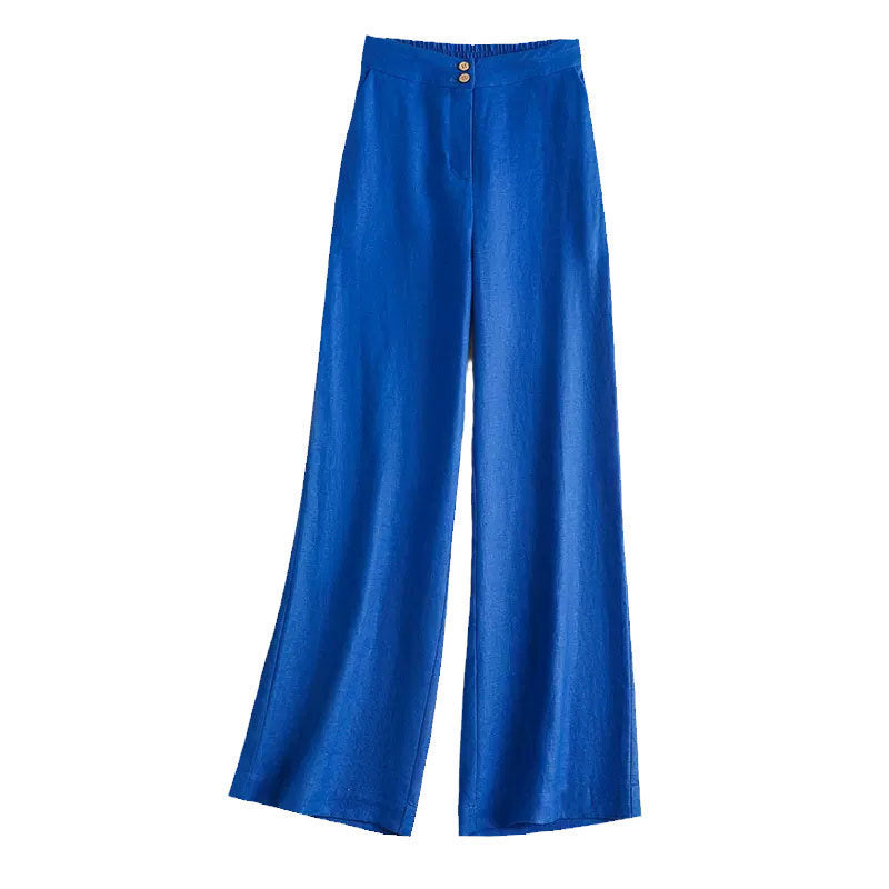 Linen Wide-leg Women's High Waist Cotton And Linen Casual Pants