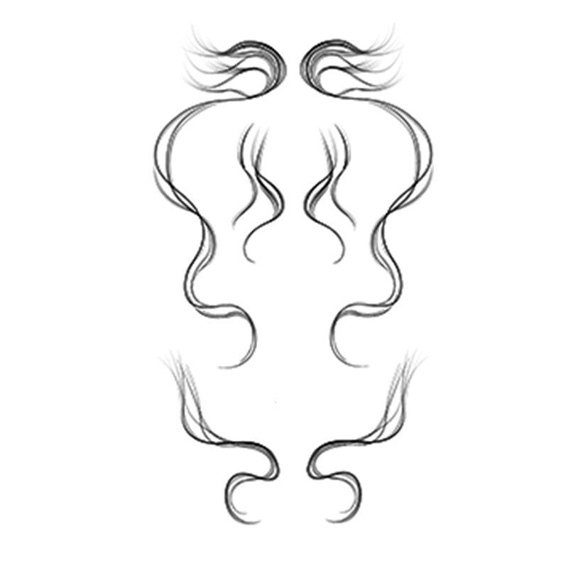 Bangs Sideburns Bangs Wig Stickers Stage Makeup Party Styling Stickers