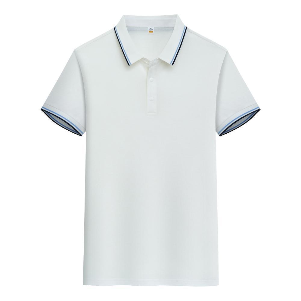 Pure Cotton Soft Polo Shirt Business Casual Lapels Short Sleeve