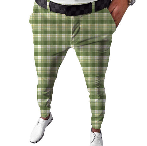 Men's Plaid Printed Casual Pants