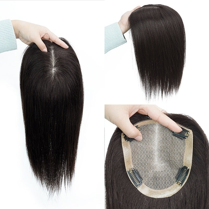 French Style Bangs Real Hair Wig Set