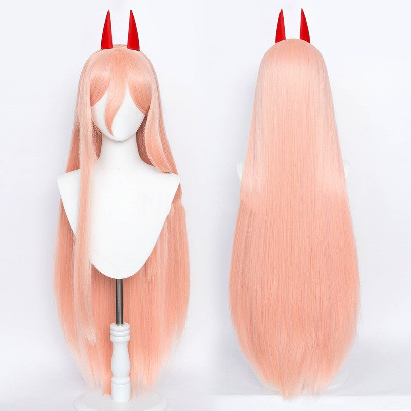 Chainsaw Man Pawa Dali Milk Orange Fruit Powder Wig