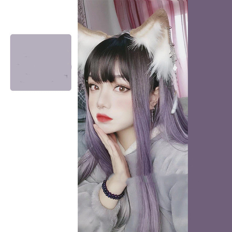 Women's Fashion Natural Head Cover Wig