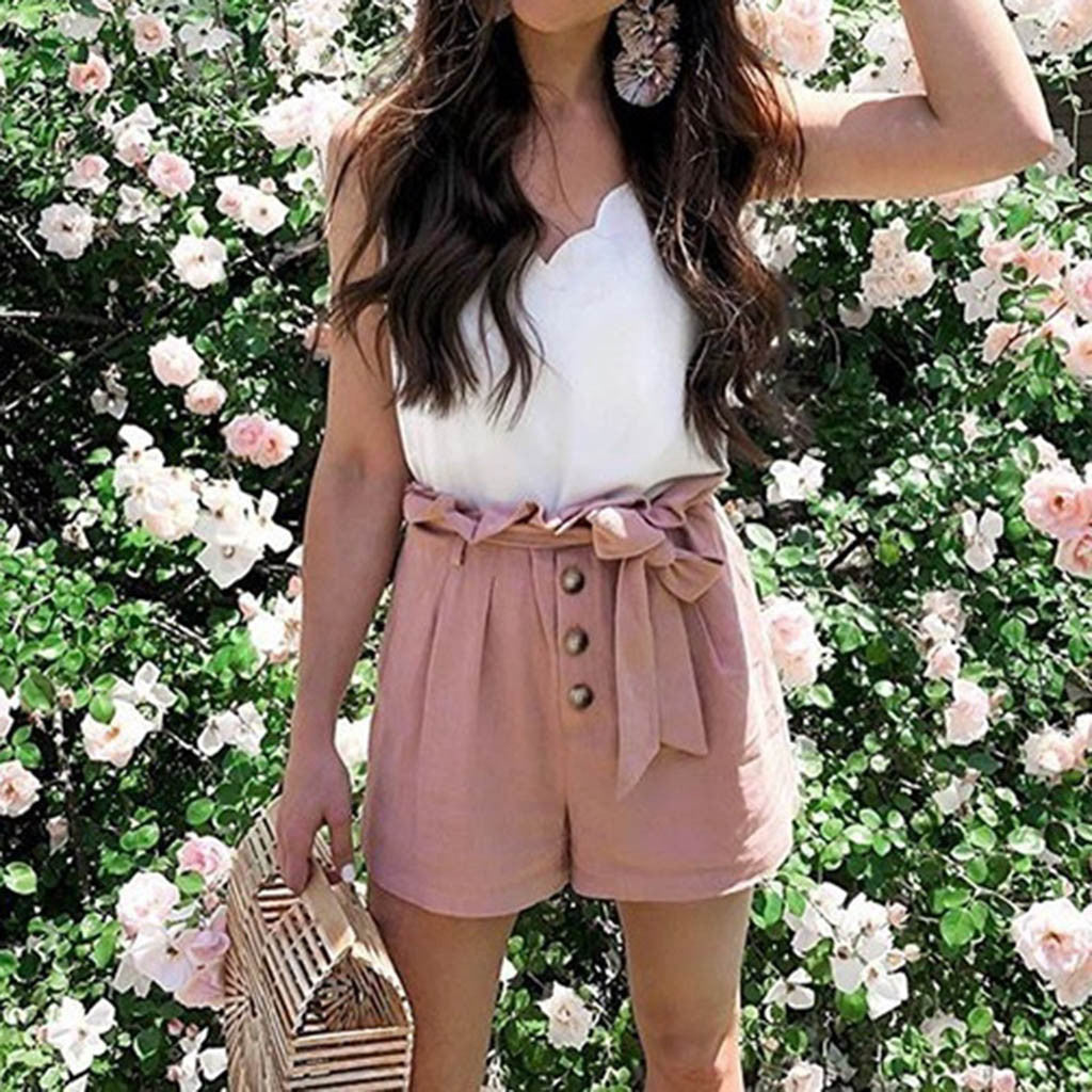 Casual shorts with elastic waist